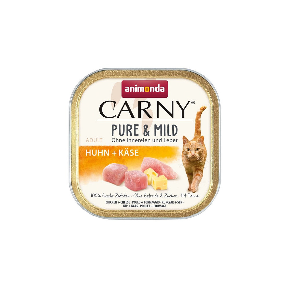 Animonda Carny Pure & Mild Kurczak + Ser tacka 100g
