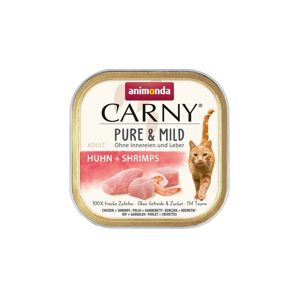 Animonda Carny Pure & Mild Kurczak + Krewetka tacka 100g