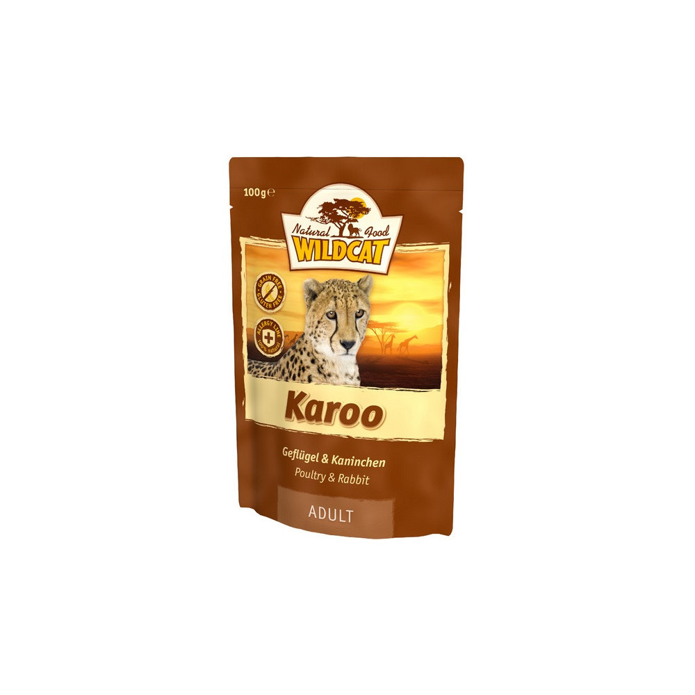 Wildcat Karoo - królik i drób saszetka 100g
