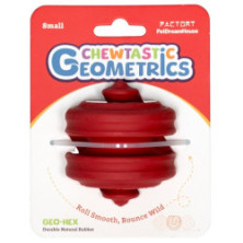 PetDreamHouse Zabawka gumowa Geo-Hex czerwona