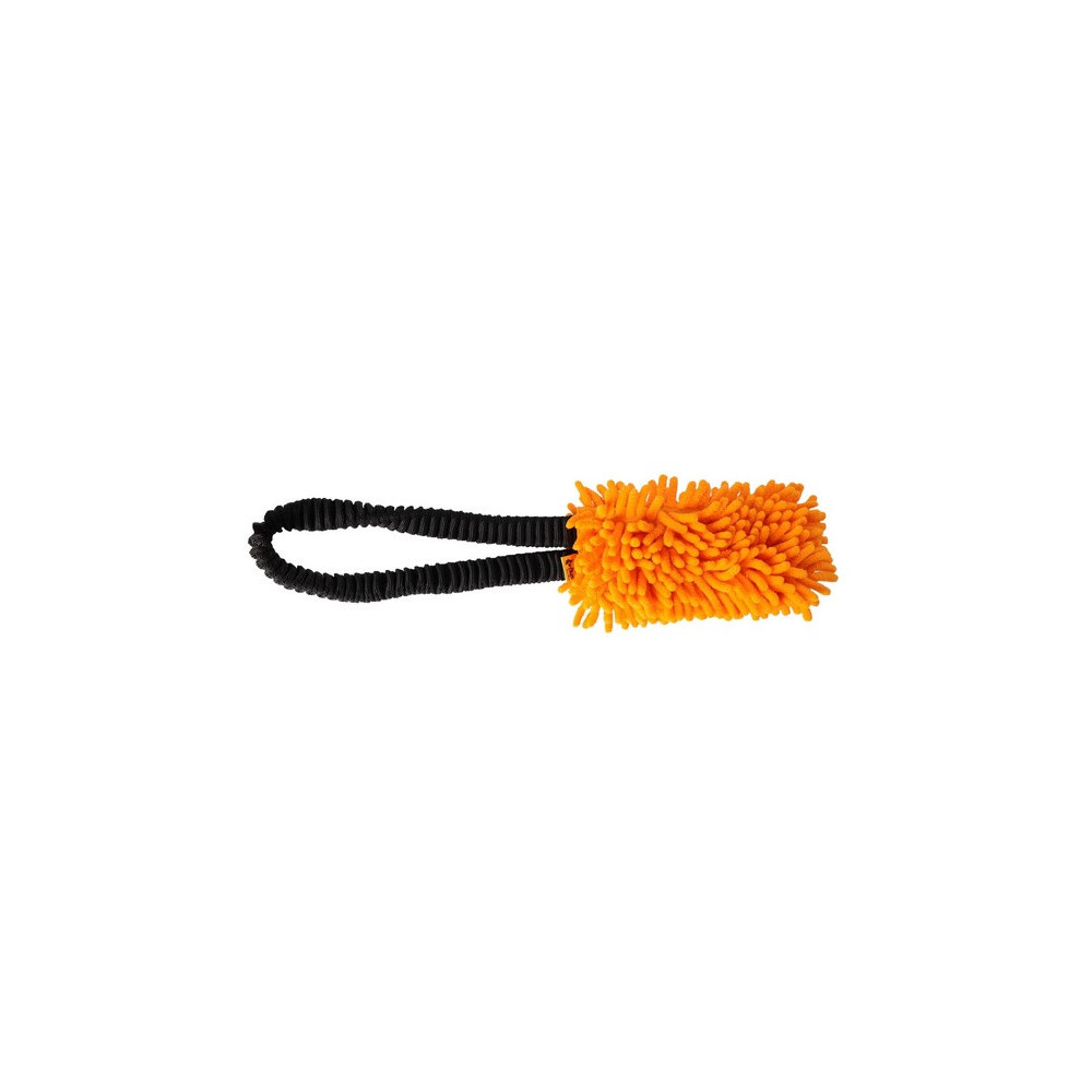 Dingo Zabawka dla psa - Szarpak Mop z rączką bungee pomarańczowy