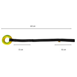 Dingo Zabawka dla psa - Szarpak Ringo z rączką bungee 10cm