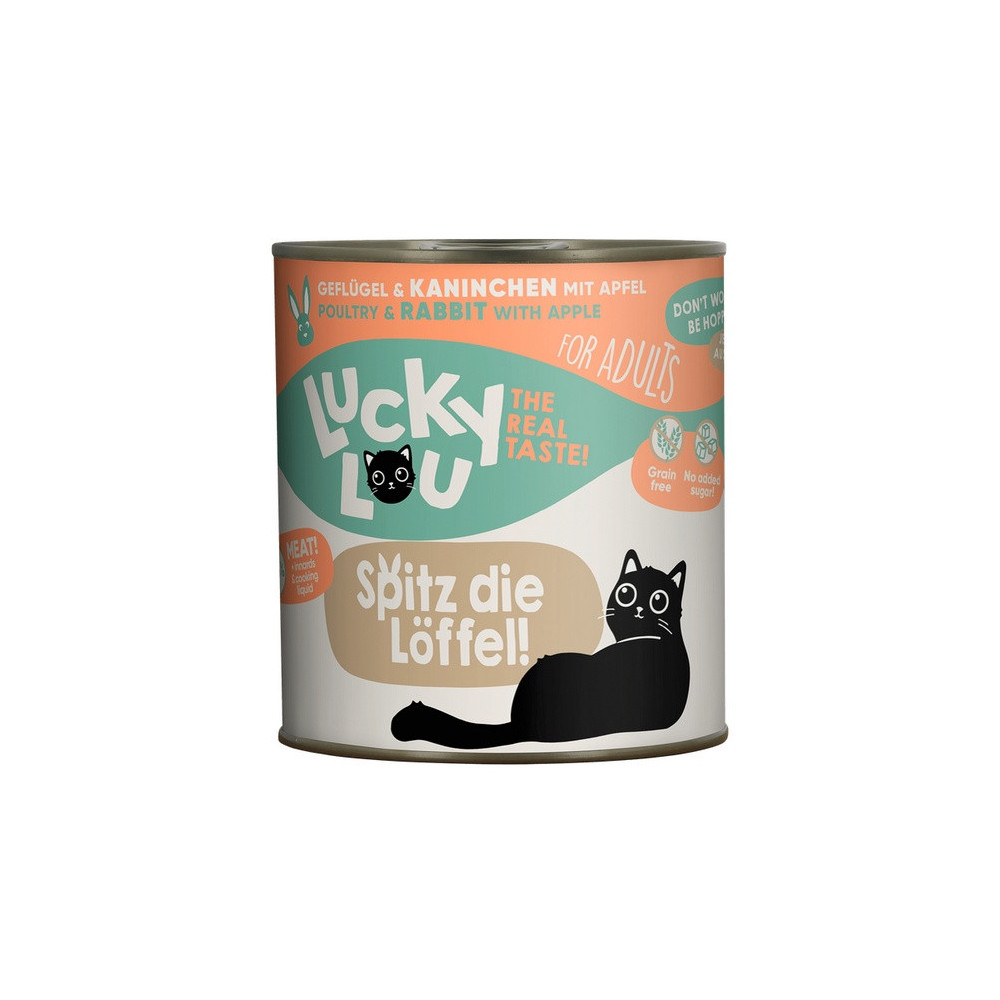 Lucky Lou Lifestage Adult Drób i królik puszka 800g
