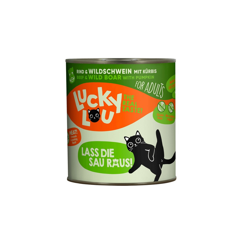 Lucky Lou Lifestage Adult Wołowina i dzik puszka 800g