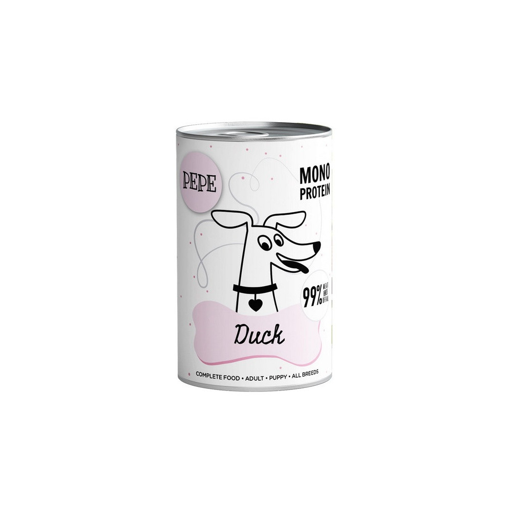 Paka Zwierzaka PEPE Duck (kaczka) puszka 400g
