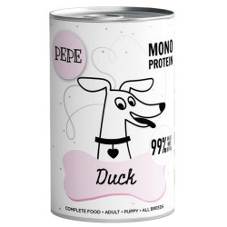 Paka Zwierzaka PEPE Duck (kaczka) puszka 400g