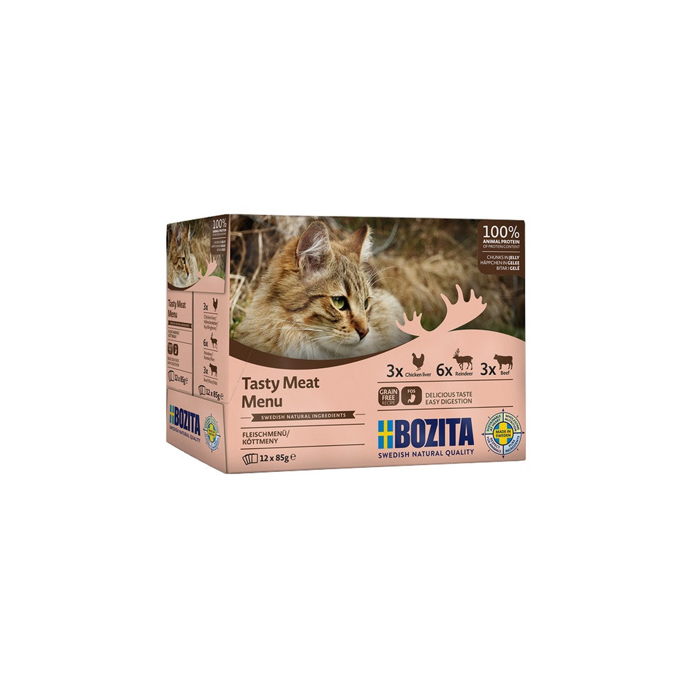 Bozita Cat Multibox z mięsem w galaretce saszetki 12x85g