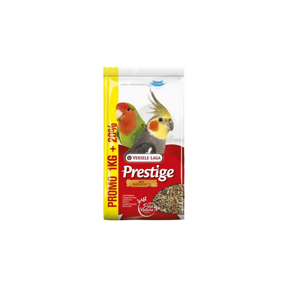 Versele-Laga Prestige Big Parakeets średnia papuga (nimfa, nierozłączka) 1,2kg (1+0,2kg gratis)