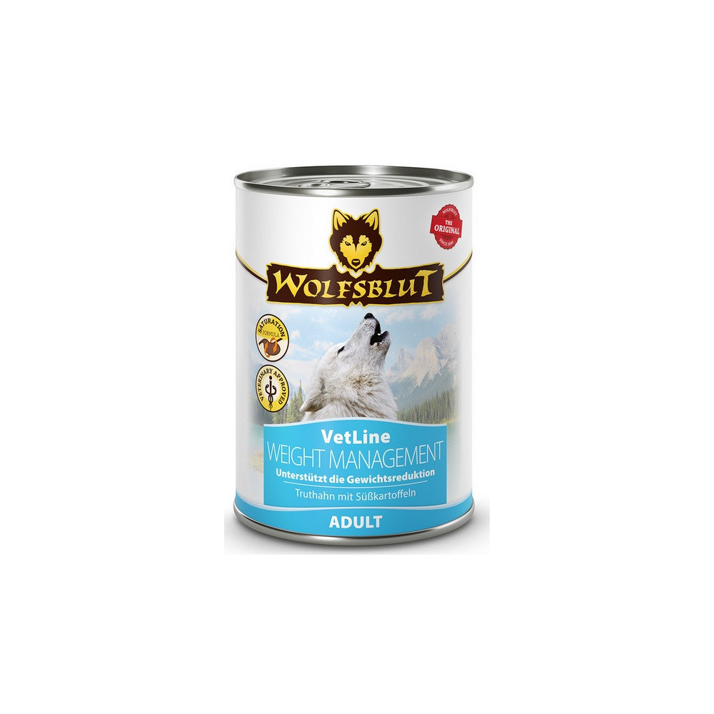 Wolfsblut Dog VetLine Weight Management - indyk i bataty puszka 395g