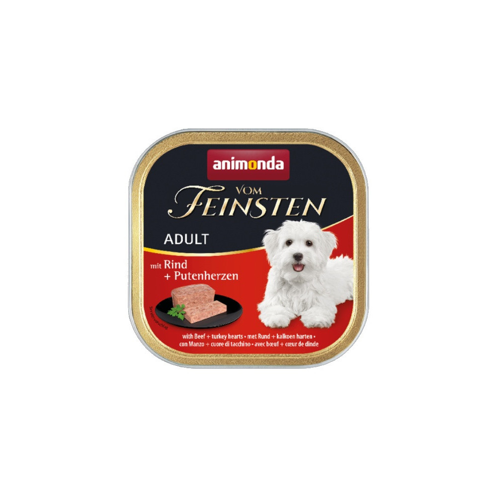 Animonda vom Feinsten Dog Wołowina i Serca Indyka 150g