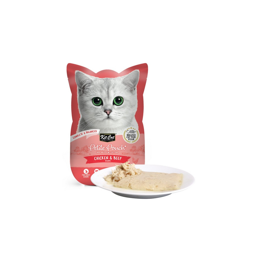 Kit Cat Petite Pouch Tuna Chicken & Beef saszetka 70g