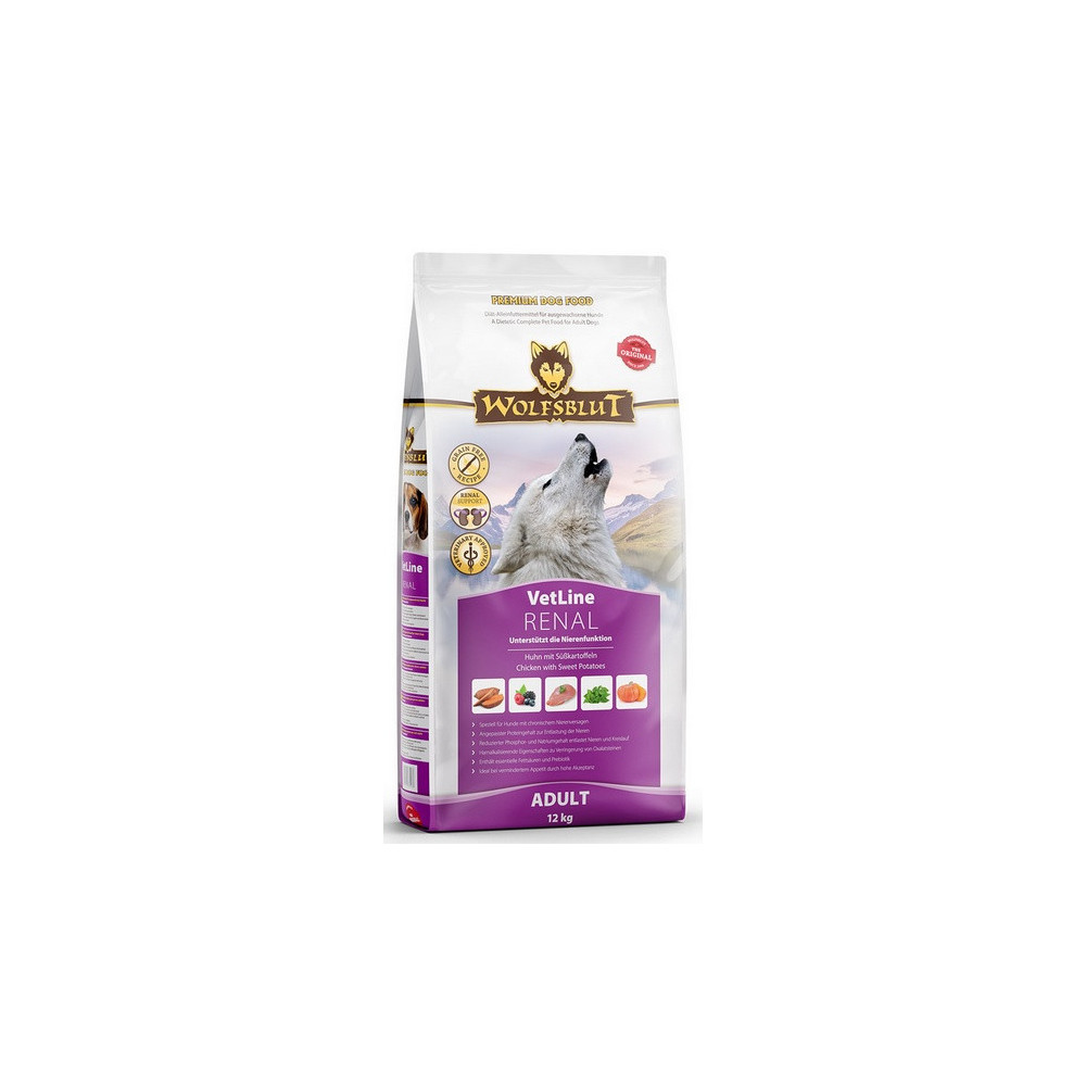 Wolfsblut Dog VetLine Renal - kurczak i bataty 12kg