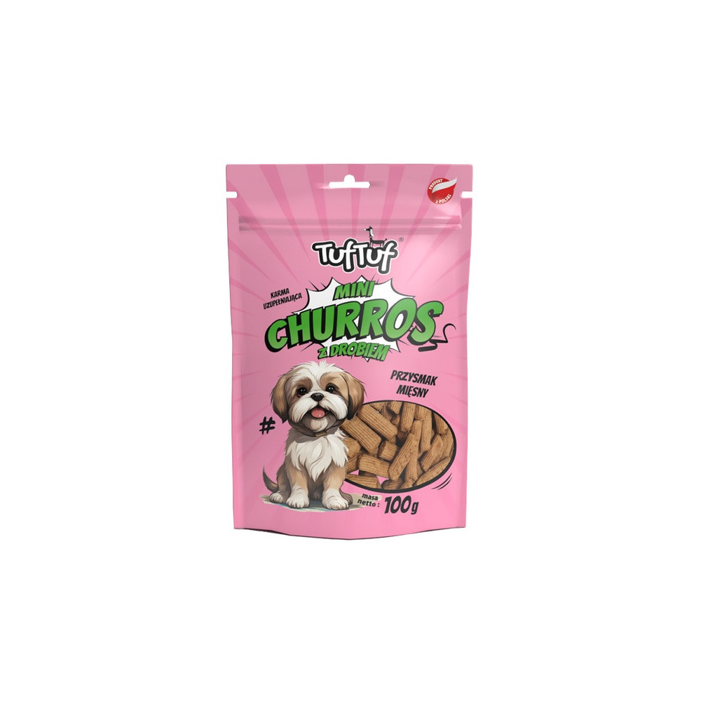 TUF TUF Mini Churros z drobiem dla psa 100g