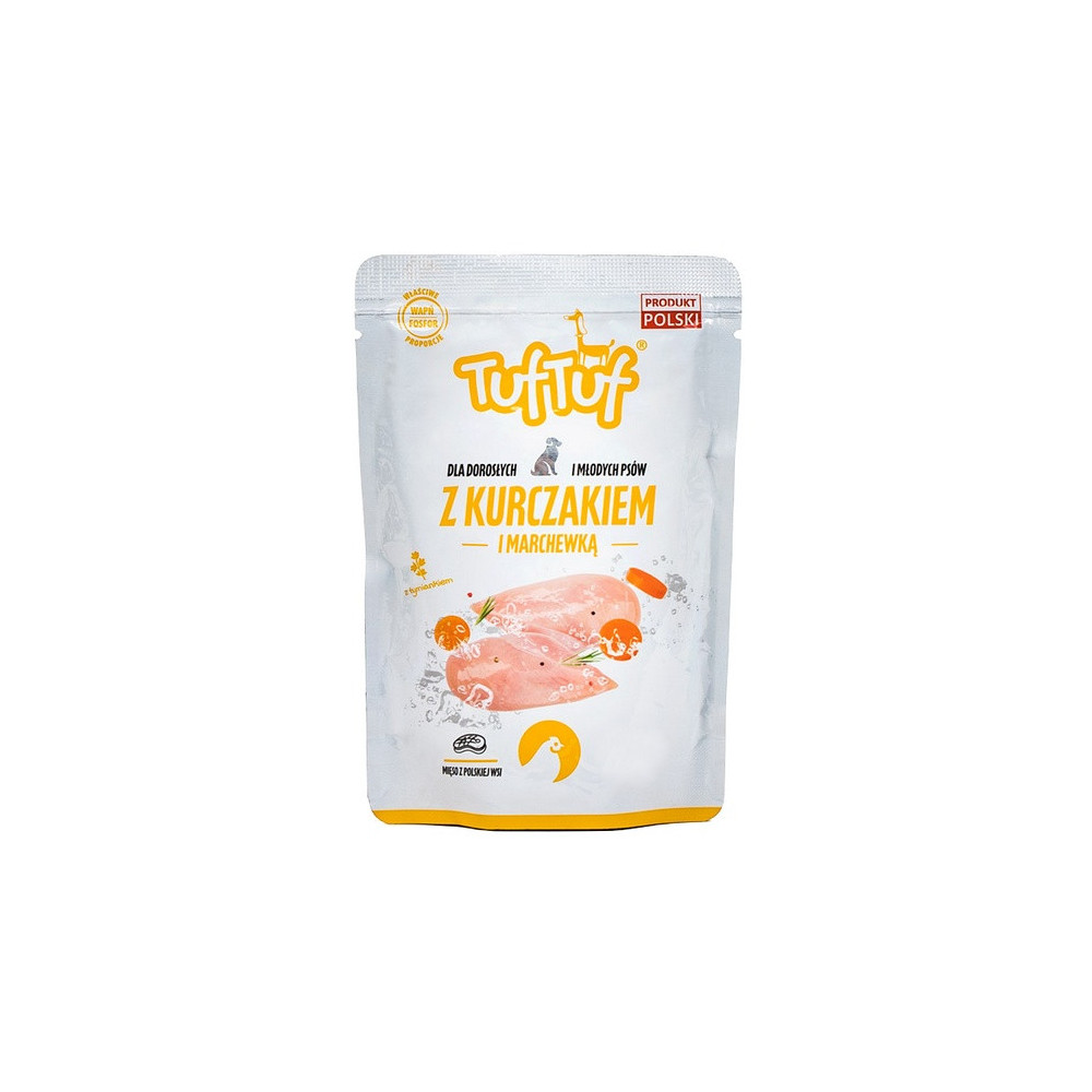 TUF TUF Kurczak z marchewką dla psa saszetka 500g