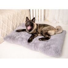 MIMIKO Pets Legowisko Shaggy prostokątne XXL 115x75cm szare