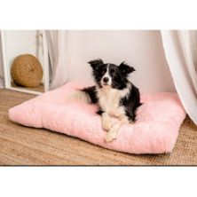 MIMIKO Pets Legowisko Shaggy prostokątne XXL 115x75cm różowe