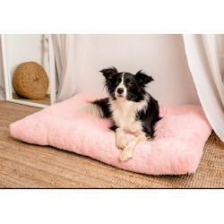 MIMIKO Pets Legowisko Shaggy prostokątne XXL 115x75cm różowe
