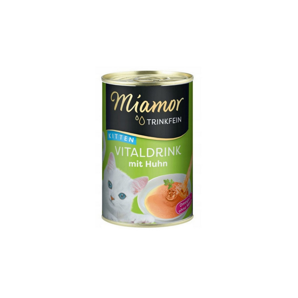 Miamor Vitaldrink Kitten z kurczakiem puszka 135g