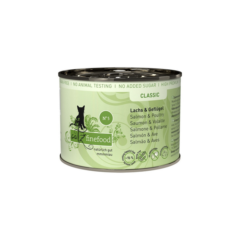 Catz Finefood Classic N.05 Łosoś i drób puszka 200g