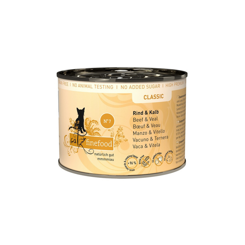 Catz Finefood Classic N.07 Wołowina i cielęcina puszka 200g