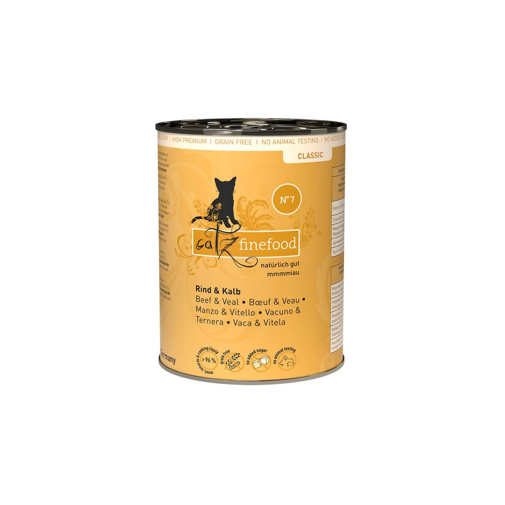 Catz Finefood Classic N.07 Wołowina i cielęcina puszka 400g