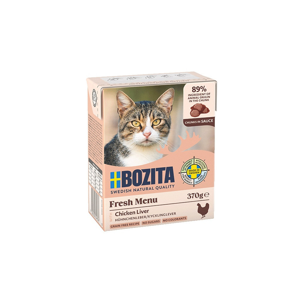Bozita z Wątróbką Kurczaka kawałki w sosie kartonik 370g