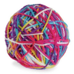 Camon Cat Toy Piłeczka z włóczką i dzwonkiem