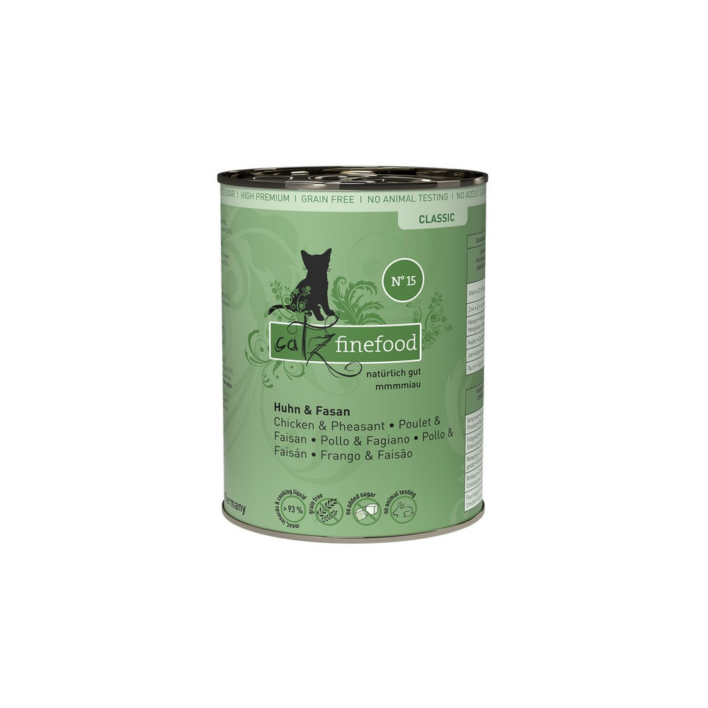 Catz Finefood Classic N.15 Kurczak i Bażant puszka 400g