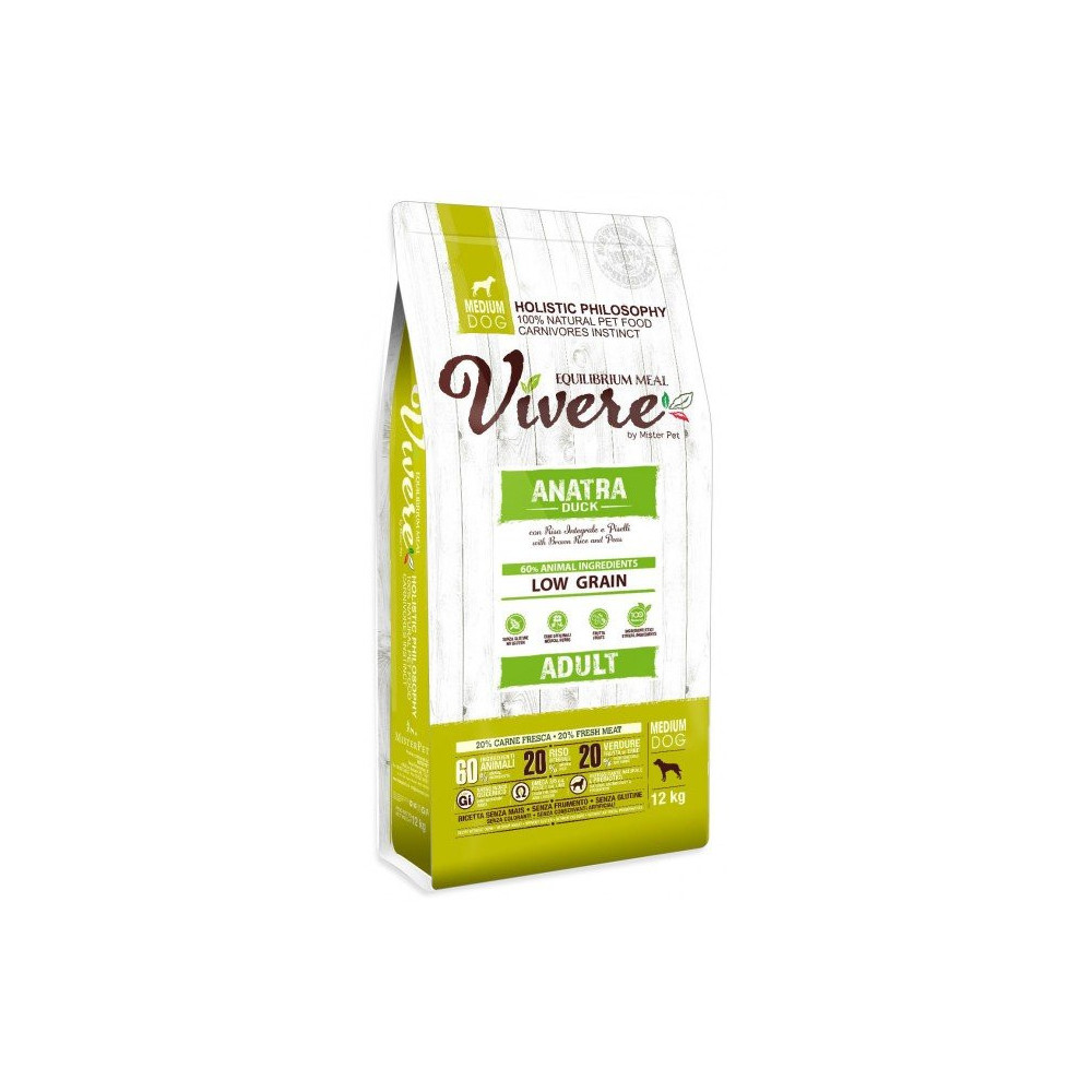 Vivere Dog Medium Adult Duck 3kg