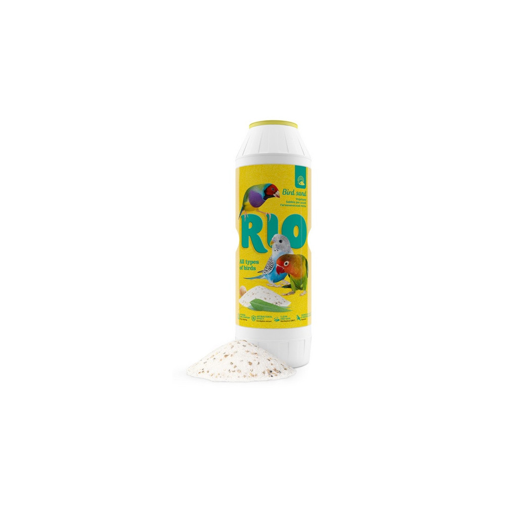 Rio Piasek dla ptaków z eukaliptusem i muszlami 2kg