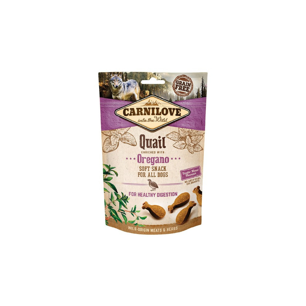 Carnilove Dog Snack Fresh Soft Quail+Oregano 200g