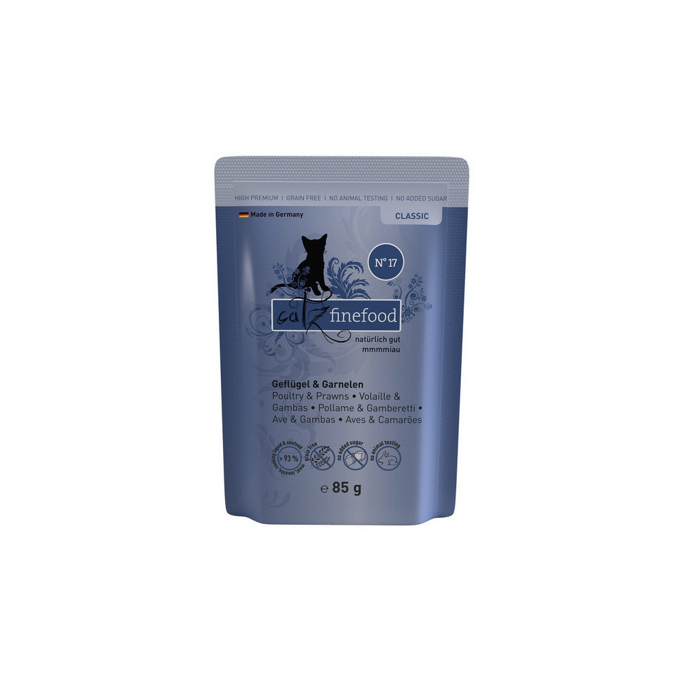 Catz Finefood Classic N.17 Drób i Krewetki saszetka 85g