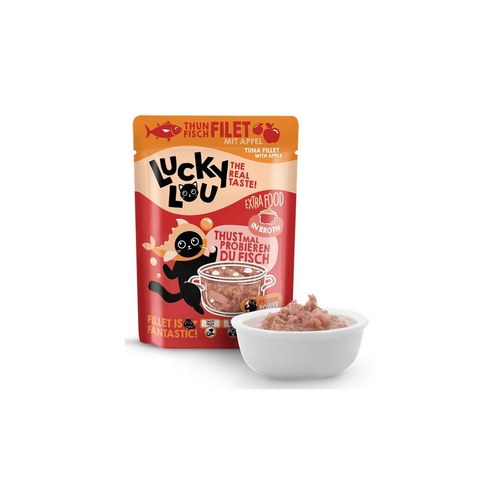 Lucky Lou Extrafood Tuńczyk i jabłko w bulionie saszetka 70g