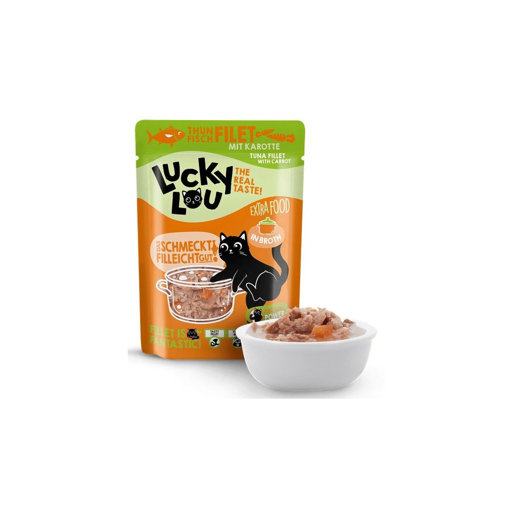 Lucky Lou Extrafood Tuńczyk i marchewka w bulionie saszetka 70g
