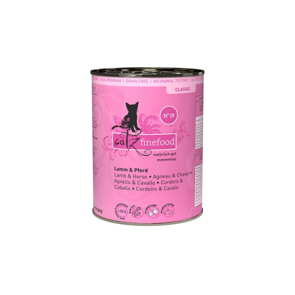 Catz Finefood Classic N.19 Jagnięcina i Konina puszka 400g