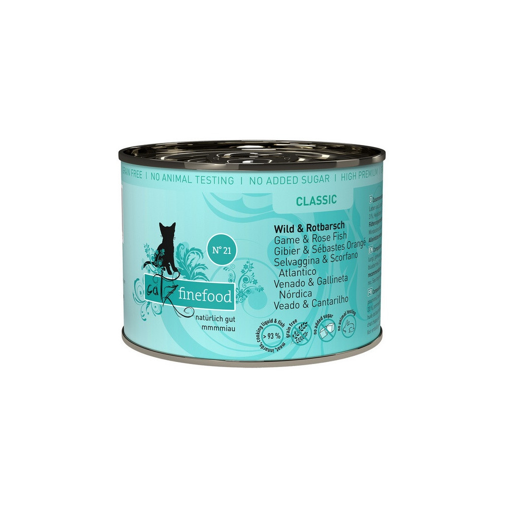 Catz Finefood Classic N.21 Dziczyzna i Karmazyn puszka 200g