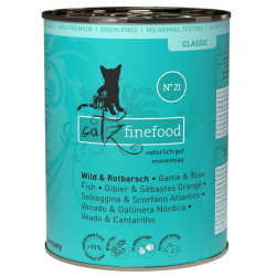 Catz Finefood Classic N.21 Dziczyzna i Karmazyn puszka 400g [termin ważności: 07.06.2025]