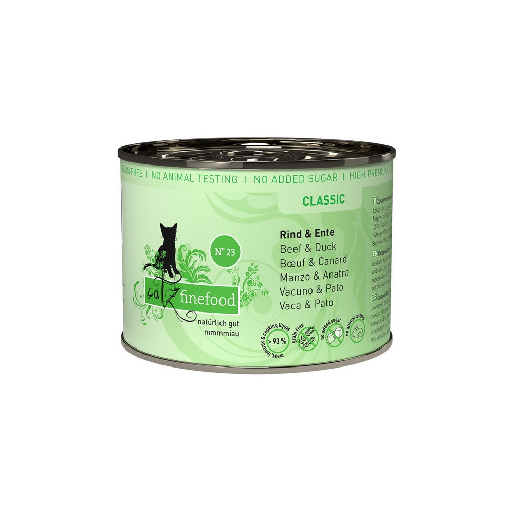 Catz Finefood Classic N.23 Wołowina i Kaczka puszka 200g