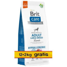 Brit Care Hypoallergenic Adult Large Lamb 14kg (12+2kg gratis)