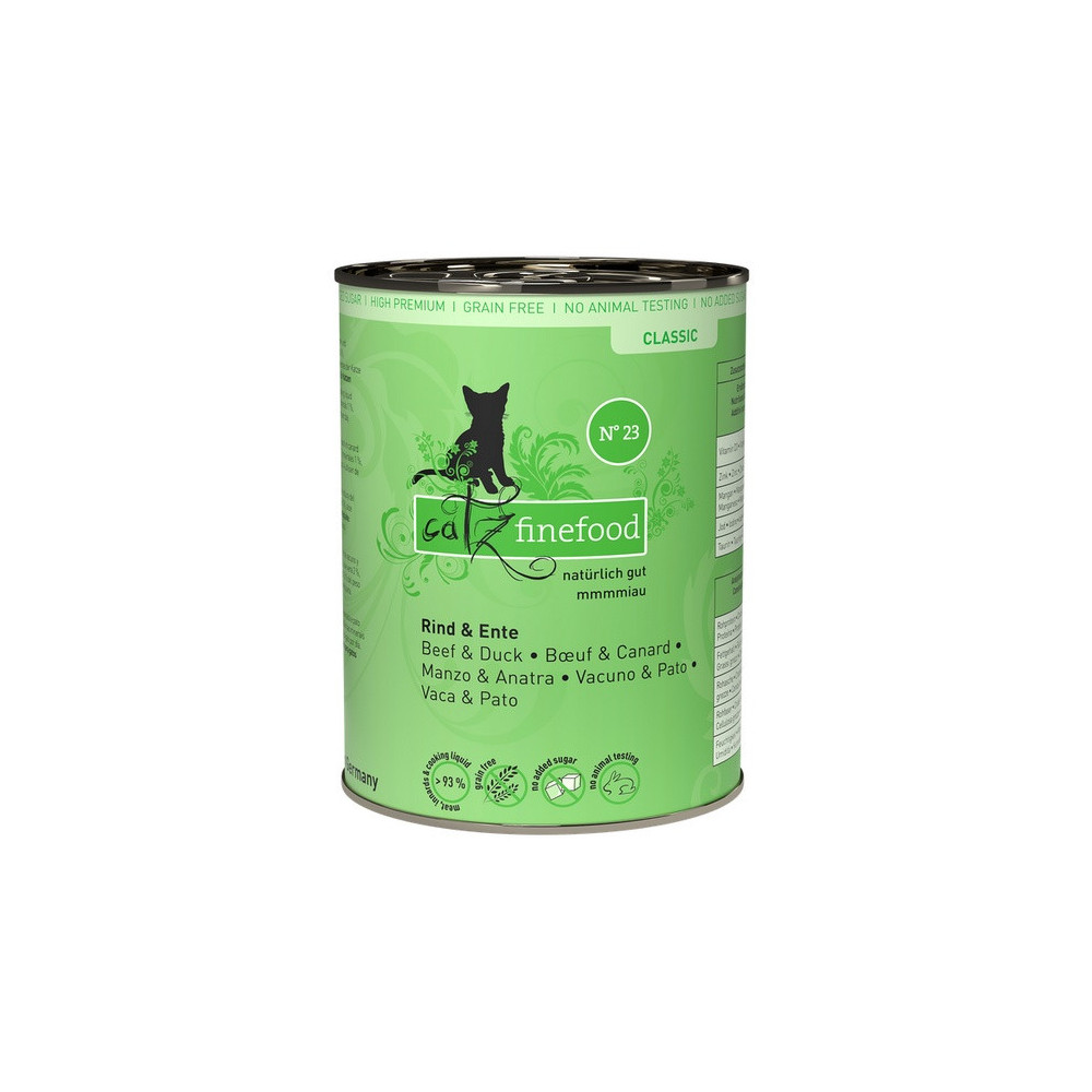 Catz Finefood Classic N.23 Wołowina i Kaczka puszka 400g