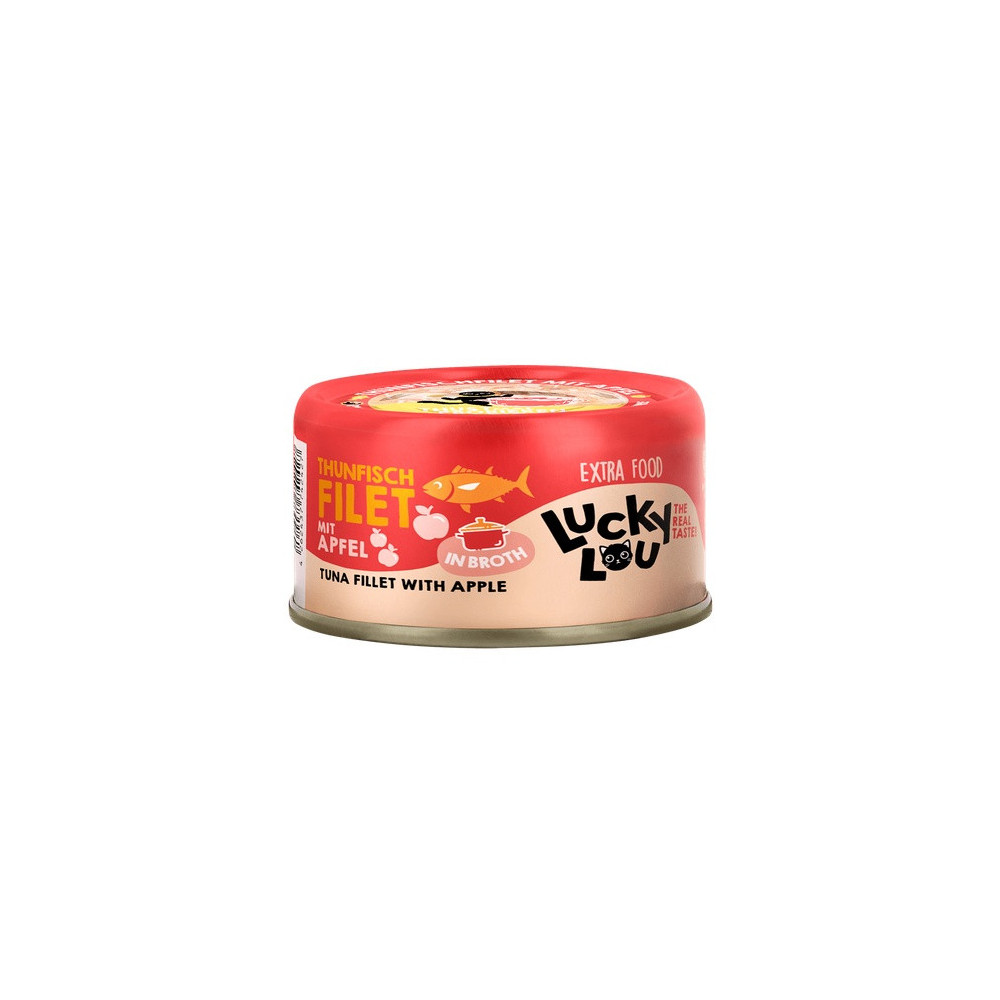 Lucky Lou Extrafood Tuńczyk i jabłko w bulionie puszka 70g