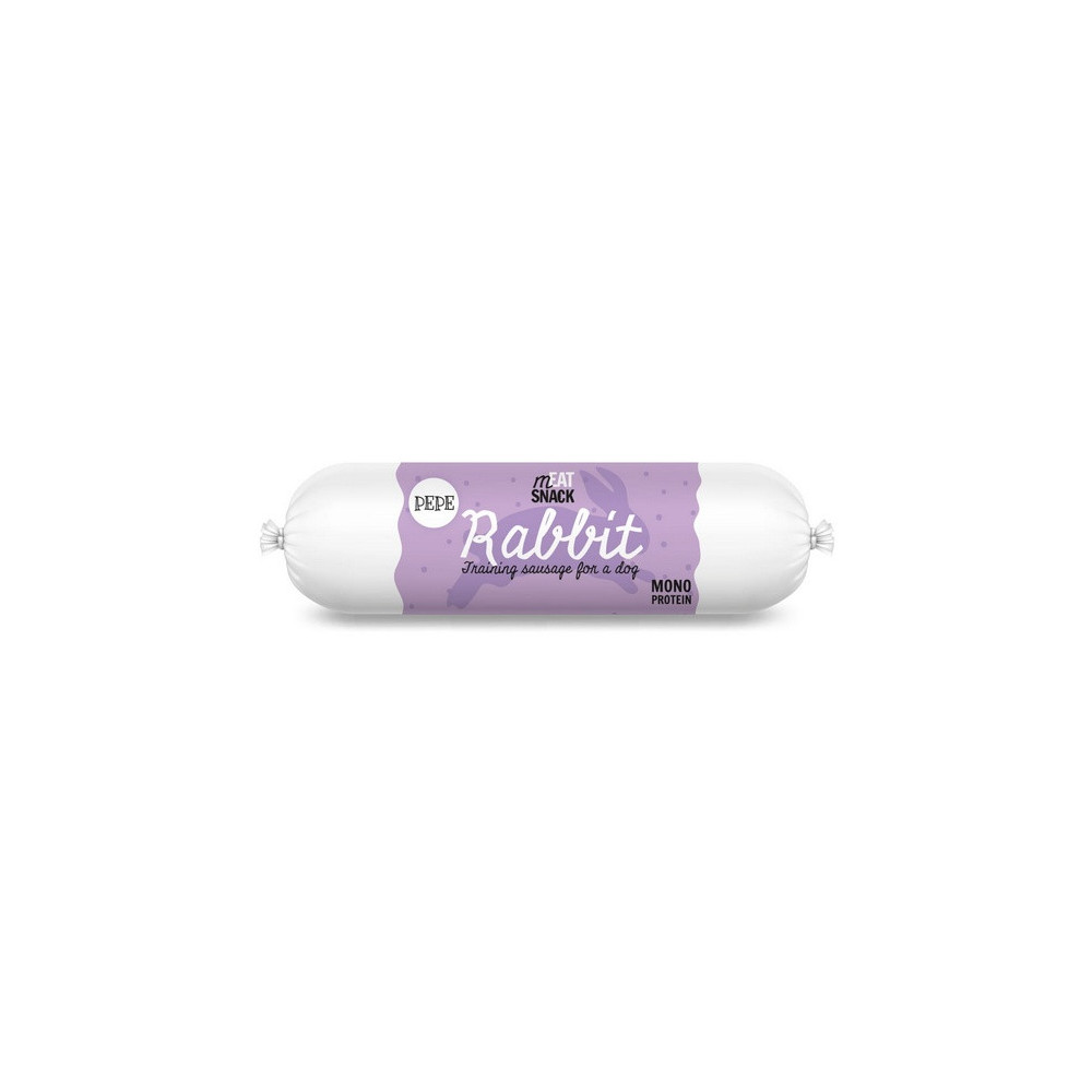 Paka Zwierzaka PEPE Kiełbaska Rabbit (królik) 200g