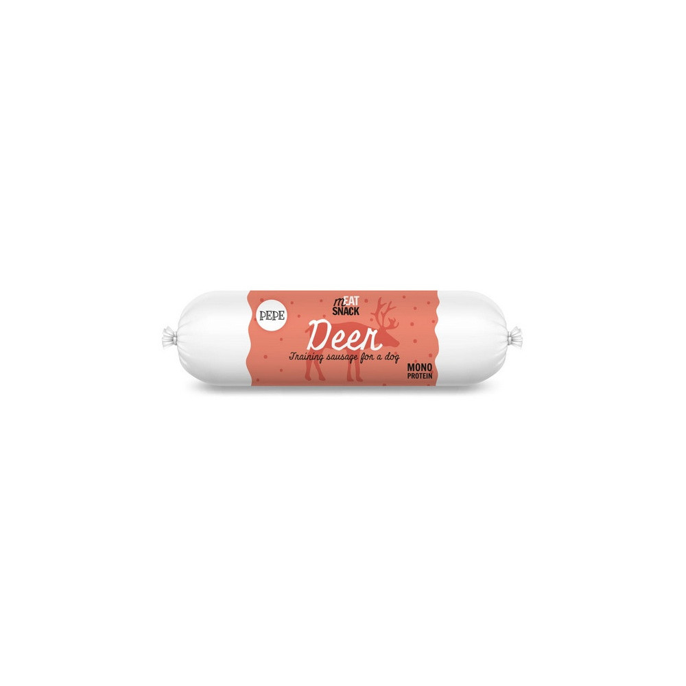 Paka Zwierzaka PEPE Kiełbaska Deer (jeleń) 200g