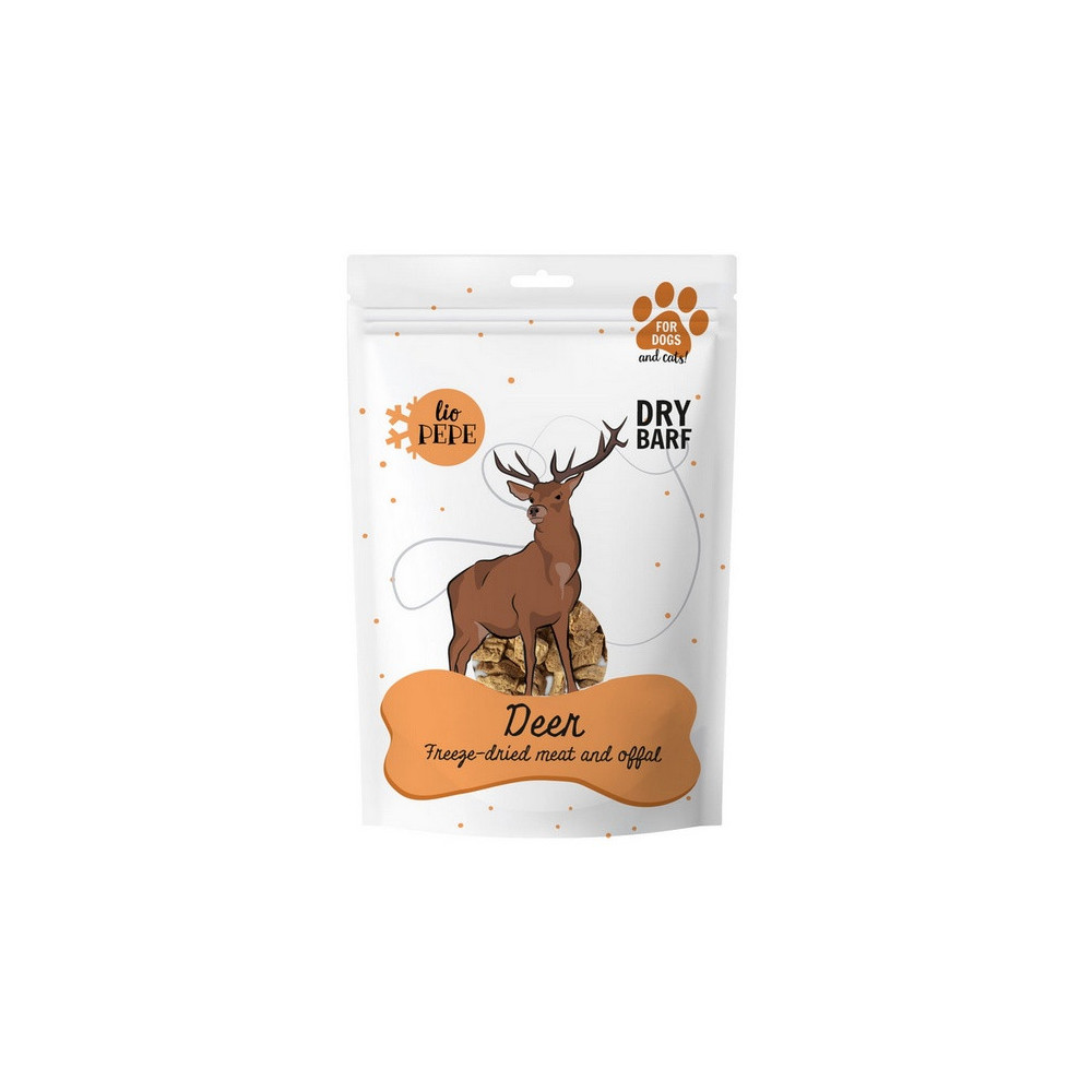 Paka Zwierzaka Lio PEPE Przysmak Deer (mięso jelenia) 60g