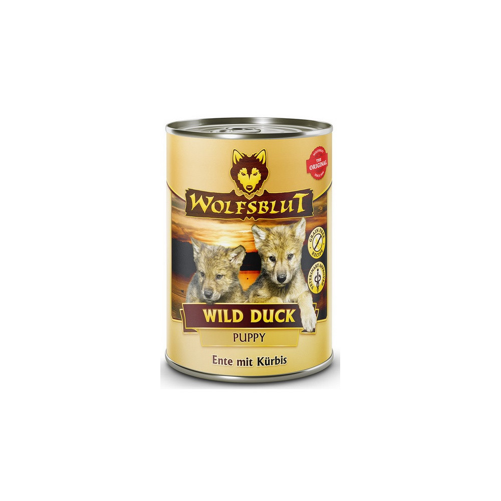 Wolfsblut Dog Wild Duck Puppy - kaczka i bataty puszka 395g