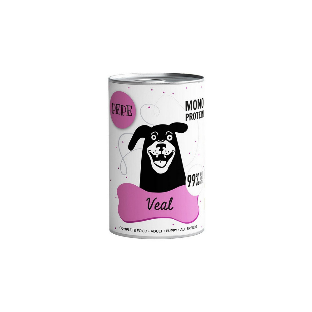 Paka Zwierzaka PEPE Veal (cielęcina) puszka 400g