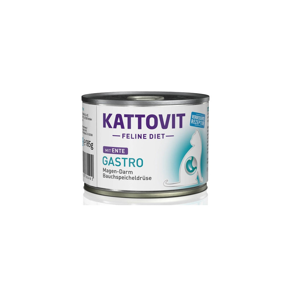 Kattovit Feline Diet Gastro kaczka puszka 185g