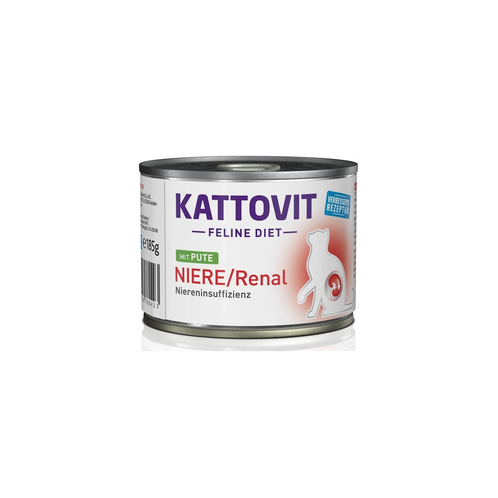 Kattovit Feline Diet Niere/Renal indyk puszka 185g
