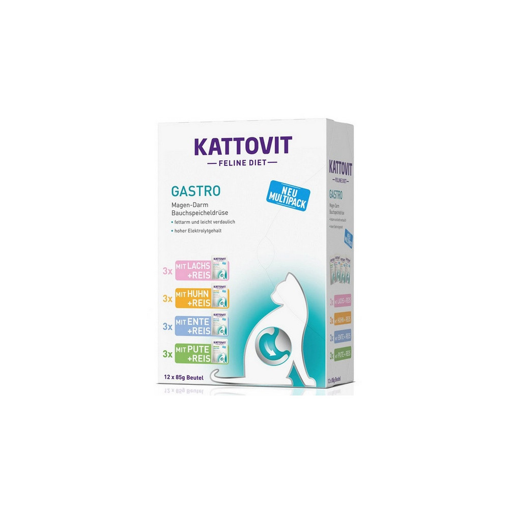 Kattovit Feline Diet Gastro Multipack saszetki 12x85g