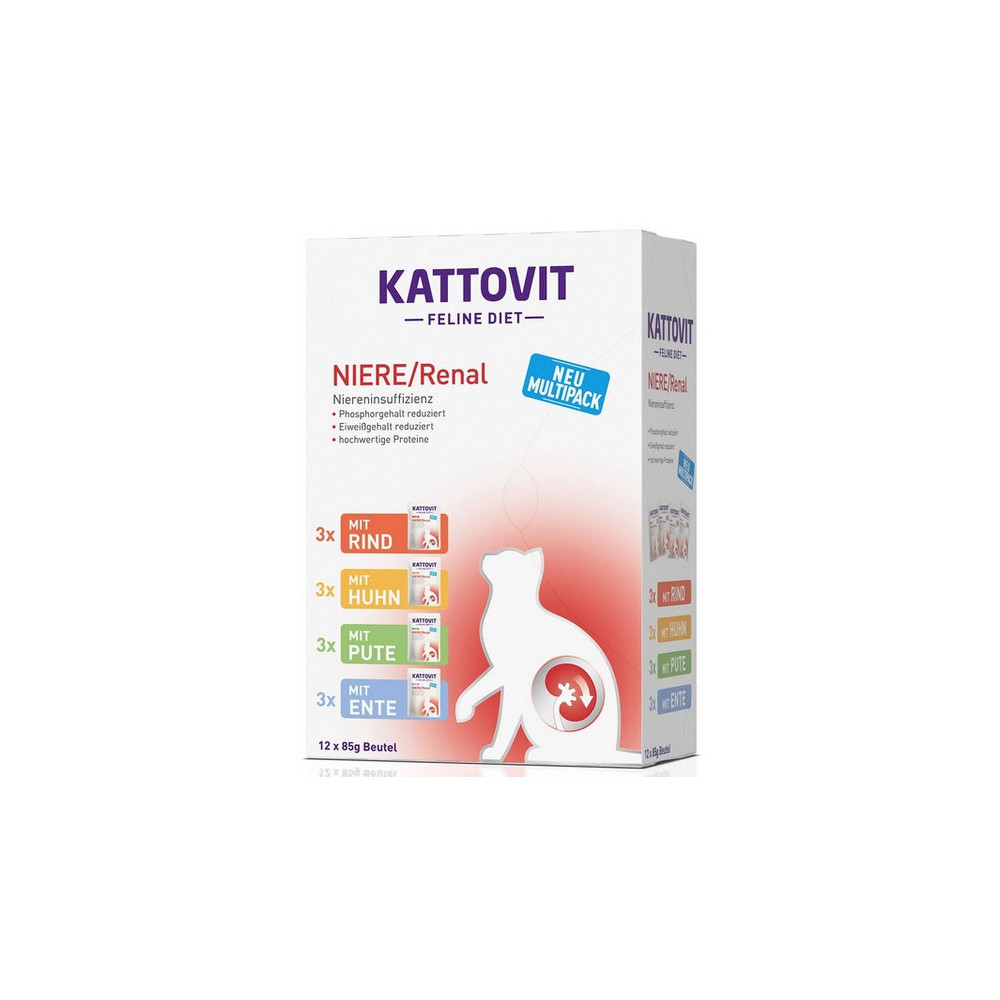 Kattovit Feline Diet Niere/Renal Multipack saszetki 12x85g